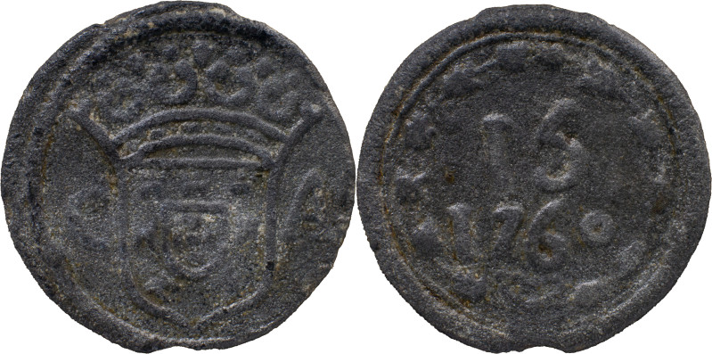 Portuguese India
D. José I (1750-1777) 
 15 Bazarucos 1760 Tutenaga Goa 
 A: G S...