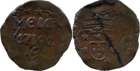 Portuguese India
D. José I (1750-1777)
 Meia Tanga (30 Reis) N/D AE Goa 
 A: Shield 
 R: Meia TANGA 
 AG: 36.01; 20.68g, Good Very Fine