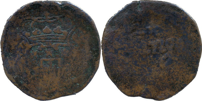 Portuguese India
D. José I (1750-1777) 
 Tanga (60 Reis) N/D AE Goa 
 A: Shield ...