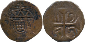 Portuguese India
D. José I (1750-1777)
 Ati&aacute; 1767 AE Diu 
 A: Shield 
 R: Cross 1767 
 AG: 41.01 9.29g, Very Fine