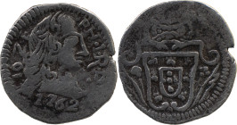 Portuguese India
D. José I (1750-1777)
 1/2 Pardau (150 Reis) 1762 AR Goa 
 A: IOZE PH.1.R.P. 1762 
 R: Shield 
 AG: 45.05 - 2.94g, Very Fine