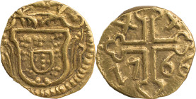 Portuguese India
D. José I (1750-1777)
 São Tomé de 4 Xerafins 1766 AU Goa 
 A: Shield 
 R: Cross 4 X 17 66 
 AG: 60.02 - 1.59g, Extremely Fine