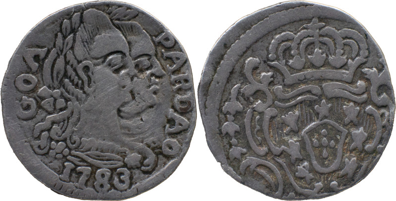 Portuguese India 
 D. Maria I and D. Pedro III (1777-1786) 
 Pardau (300 Reis) 1...
