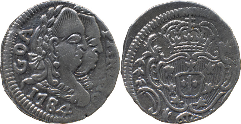 Portuguese India 
 D. Maria I and D. Pedro III (1777-1786) 
 Pardau (300 Reis) 1...