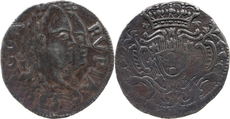 Portuguese India 
 D. Maria I and D. Pedro III (1777-1786) 
 Rupia (600 Reis) 17...
