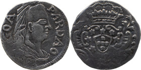 Portuguese India 
 D. Maria I (1786-1799) 
 Pardau (300 Reis) 1787 Ag Goa 
 A: GOA PARDAO /1787 
 R: Shield 
 AG: 32.01 - 5.40g, Very Fine