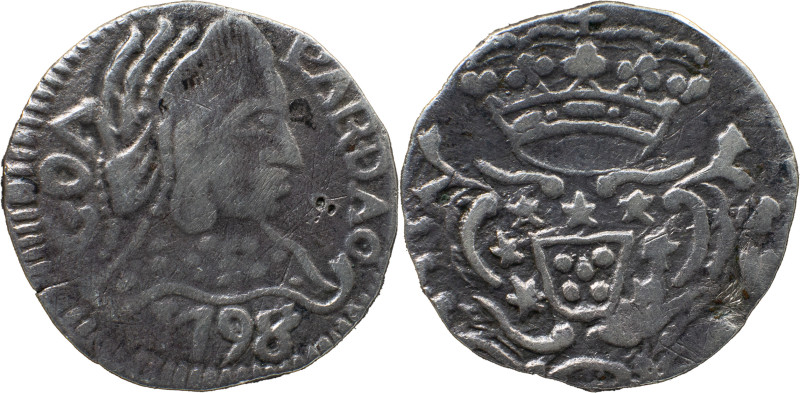 Portuguese India 
 D. Maria I (1786-1799) 
 Pardau (300 Reis) 1798/6 Ag Goa 
 A:...