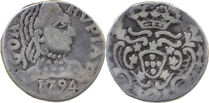 Portuguese India 
 D. Maria I (1786-1799) 
 Rupia (600 Reis) 1794 Ag Goa 
 A: GO...