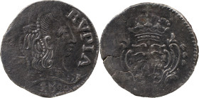 Portuguese India 
 D. Maria I (1786-1799) Coif 
 Rupia (600 Reis) 1800 Ag Goa 
 A: GOA RVPIA / 1800 
 R: Shield 
 AG: 36.06 - 10.97g, Very Fine