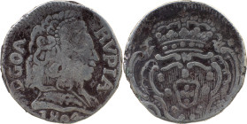 Portuguese India 
 D. Maria I (1786-1799) 
 Rupia (600 Reis) 1804 Ag Goa, Toucado 
 A: D GOA RVPIA /1804 
 R:Shield 
 AG: 36.12 - 10.81g, Very Fine
