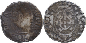 Portuguese India 
 D. João P.R. (1799-1816)
 Rvpia (600 Reis) 1815 Ag Goa 
 A: DGOA RVPIA; / 1815 
 R: Shield 
 AG: 18.12 - 11.00g, Good Fine
