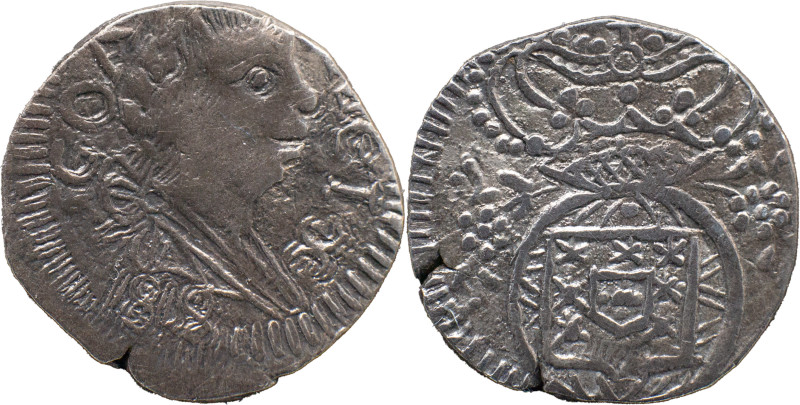 Portuguese India 
 D. João VI (1816-1826) 
 1/2 Xerafim (150 Reis) 1818 Ag Goa 
...