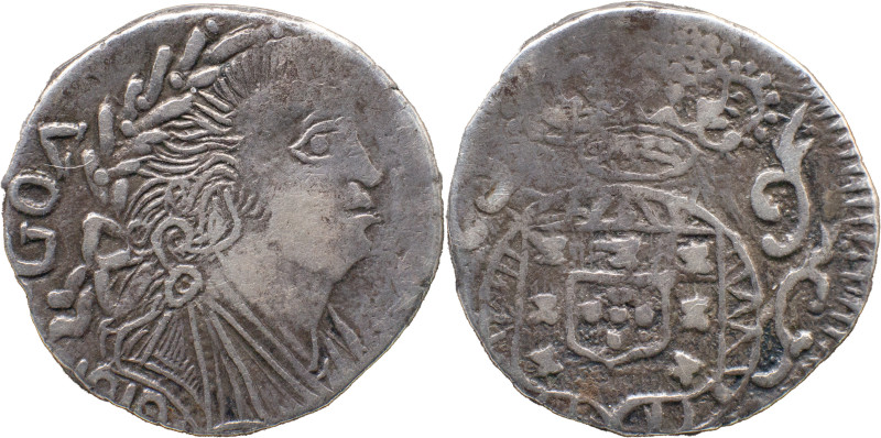 Portuguese India 
 D. Jo&atilde;o VI (1816-1826) 
 Pardau (300 Reis) 1819 Ag Goa...