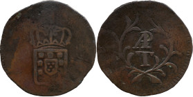 Portuguese India 
 D. Miguel I (1828-1834) 
 Tanga (60 Reis) N/D AE Goa 
 A: Shield 
 R: AP / T 
 AG: 02.01 - 36.83g, Good Very Fine
