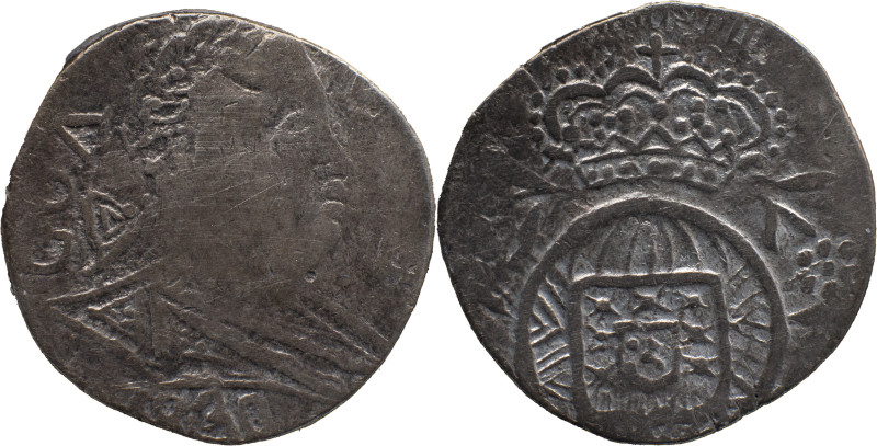 Portuguese India 
 D. Miguel I (1828-1834) 
 Rupia (600 Reis) 1830 Ag Goa 
 A: G...