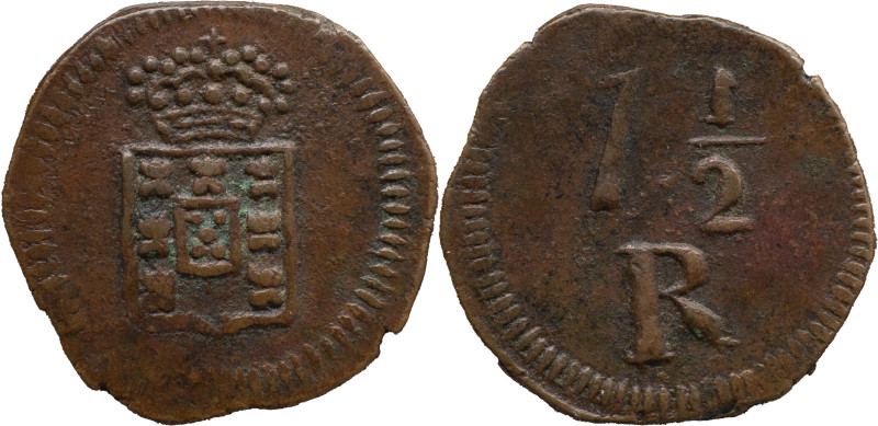 Portuguese India 
 D. Maria II (1834-1853) 
 7 1/2 Reis N/D AE Daguini Goa 
 A: ...