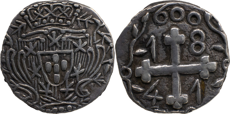 Portuguese India 
 D. Maria II (1834-1853) 
 Rupia (600 Reis) 1841 Ag Diu 
 A: s...