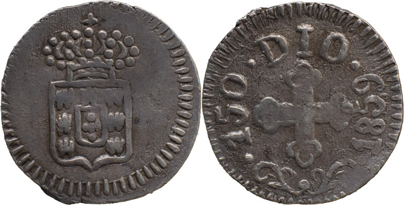 Portuguese India 
 D.Pedro V (1853-1861) 
 1/2 Pardau (150 Reis) 1859 Ag Goa 
 A...