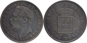 Portuguese India 
 D. Luís I (1861-1889) 
 Rupia 1882 Ag 
 A: LUDOVICUS.I.PORTUG:ET.ALGARB:REX / 1888 
 R: INDIA PORTUGUEZA / UMA RUPIA 
 AG: 14.02 11...