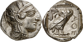 (454-404 a.C.). Atica. Atenas. Tetradracma. (S. 2526) (CNG. IV, 1597). Muy bella. 17,16 g. S/C-.