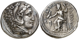 Imperio Macedonio. Alejandro III, Magno (336-323 a.C.). Macedonia. Tetradracma. (S. falta) (MJP. 108). Acuñada bajo la regencia de Antípatro. Buen eje...