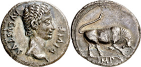 (15-13 a.C.). Octavio Augusto. Denario. (Spink 1610) (S. 137) (RIC. 167a). Bella. 3,44 g. EBC.