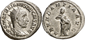 (250-251 d.C.). Trajano Decio. Antoniniano. (Spink 9364) (S. 2) (RIC. 10b). Bella. 5,66 g. S/C-.