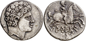 Arecoratas (Ágreda). Denario. (FAB. 109) (ACIP. 1760). 3,70 g. MBC.