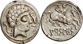 Arsaos (en Navarra). Denario. (FAB. 139) (ACIP. 1655). 3,54 g. MBC+.