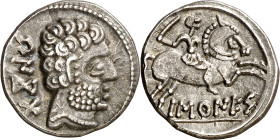 Bascunes (Pamplona). Denario. (FAB. 215) (ACIP. 1630). 3,97 g. MBC+.