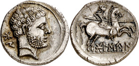 Bolscan (Huesca). Denario. (FAB. 1912) (ACIP. 1423). Tipo "Palenzuela". Bella. 3,61 g. EBC.