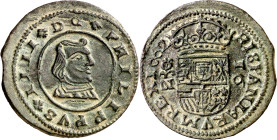 1662. Felipe IV. Granada. N. 16 maravedís. (AC. 462). Atractiva. Ex Colección de Cobres, Áureo 22/10/2003, nº 656. Escasa así. 4,56 g. EBC-.