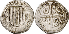 1641. Guerra dels Segadors. Barcelona. 5 rals. (AC. 67) (Cru.C.G. 4521a) (Cru.Segadors 213c). Felipe IV. Buen ejemplar, muy redonda y con fecha perfec...