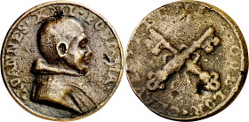 Estados Pontificios. Juan XIII (965-972). Fundición antigua. Bronce. 24,30 g. Ø41 mm. MBC-.