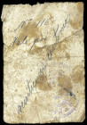 Benimar (Almería). Ayuntamiento. 25 céntimos. (KG. 172a la reseña como RR) (RGH. 1129 sin imagen ni precio). Cartón manuscrito. Nº 116. Manchitas. Rar...