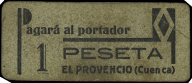 El Provencio (Cuenca). 1 peseta. (KG. 606 cita su existencia sin confirmarla) (RGH. 4302). Muy raro. MBC-.