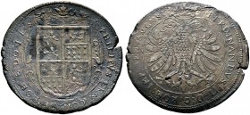 Hohenlohe-Neuenstein-Langenburg'sche Linie. Philipp Ernst zu Langenburg 1610-1628. Taler 1623 -Kirchberg oder Langenburg-. Gekröntes viergeteiltes Wap...