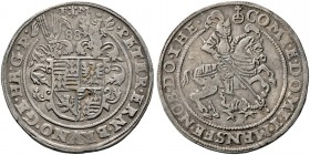 Mansfeld-vorderortische Linie zu Friedeburg. Peter Ernst I., Bruno II., Gebhard VIII. und Johann Georg IV. 1587-1601. Taler 1588 -Eisleben-. Tornau 59...
