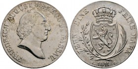 Nassau. Friedrich Wilhelm von Nassau-Weilburg 1788-1816. Konventionstaler 1811. Kleinere Büste. AKS 32, J. 26, Thun 222, Kahnt 303d.
 kleine Kratzer ...
