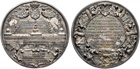 Nürnberg, Stadt. Weitere Marken und Medaillen. Silbernes Medaillon 1619 von Georg Holdermann und Hieronymus Berckhausen, auf die Grundstein­legung für...