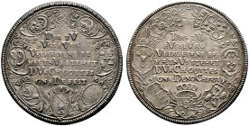 Nürnberg, Stadt. Weitere Marken und Medaillen. Silbermedaille 1730 von P.G. Nürnberger und D.S. Dockler, auf den gleichen Anlass. Sechszeilige Inschri...