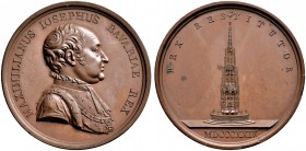 Nürnberg, Stadt. Weitere Marken und Medaillen. Bronzemedaille 1824 von F.X. Losch, auf die Wiederherstellung des Schönen Brunnens. Brustbild des König...