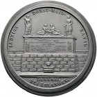 Nürnberg, Stadt. Weitere Marken und Medaillen. Einseitige Zinngussmedaille 1844 von F.W. Löffler, auf die Vollendung des Ludwigskanals zwischen Bamber...