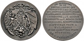 Nürnberg, Stadt. Weitere Marken und Medaillen. Mattierte Silbermedaille 1899 von Lauer, auf die Eingemeindung mehrerer Vororte. Das zweite und dritte ...