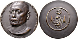Nürnberg, Stadt. Weitere Marken und Medaillen. Bronzemedaille 1915 von Max Heilmaier, auf den 40. Geburtstag von Hans Freiherr von Imhoff. Dessen Büst...
