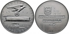 Nürnberg, Stadt. Weitere Marken und Medaillen. Eisengussmedaille 1935 von Bruno Eyermann, auf die 100-Jahrfeier der Eröffnung der Ludwigsbahn. Adler a...