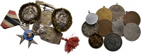 Nürnberg, Stadt. Weitere Marken und Medaillen. Lot (31 Stücke): Schützenmedaille aus den Jahren 1896-1941 in Silber, Bronze und Leichtmetall (Erl. 370...
