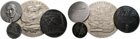 Nürnberg, Stadt. Weitere Marken und Medaillen. Lot (10 Stücke): Medaillen des Vereins für Münzkunde aus dem Zeitraum 1927-2007 in Silber (4x) und Bron...