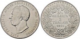 Oldenburg. Paul Friedrich August 1829-1853. Doppelter Vereinstaler 1840 B. Für das Fürstentum Birkenfeld. AKS 8, J. 56, Thun 239, Kahnt 321.
 selten,...
