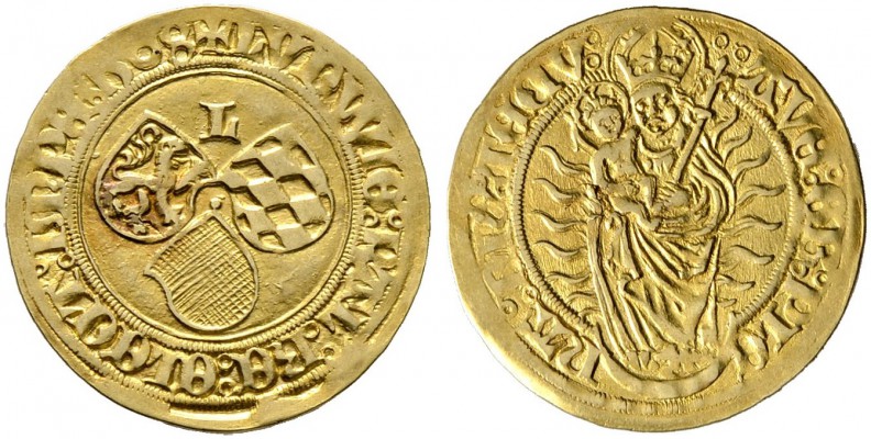 Pfalz-Kurlinie. Ludwig V. der Friedfertige 1508-1544. Goldgulden 1508 -Neumarkt-...